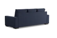 Edgewater Peyton Dark Blue 96" Sofa W/ 3 Cushions