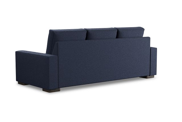 Edgewater Peyton Dark Blue 96" Sofa W/ 3 Cushions