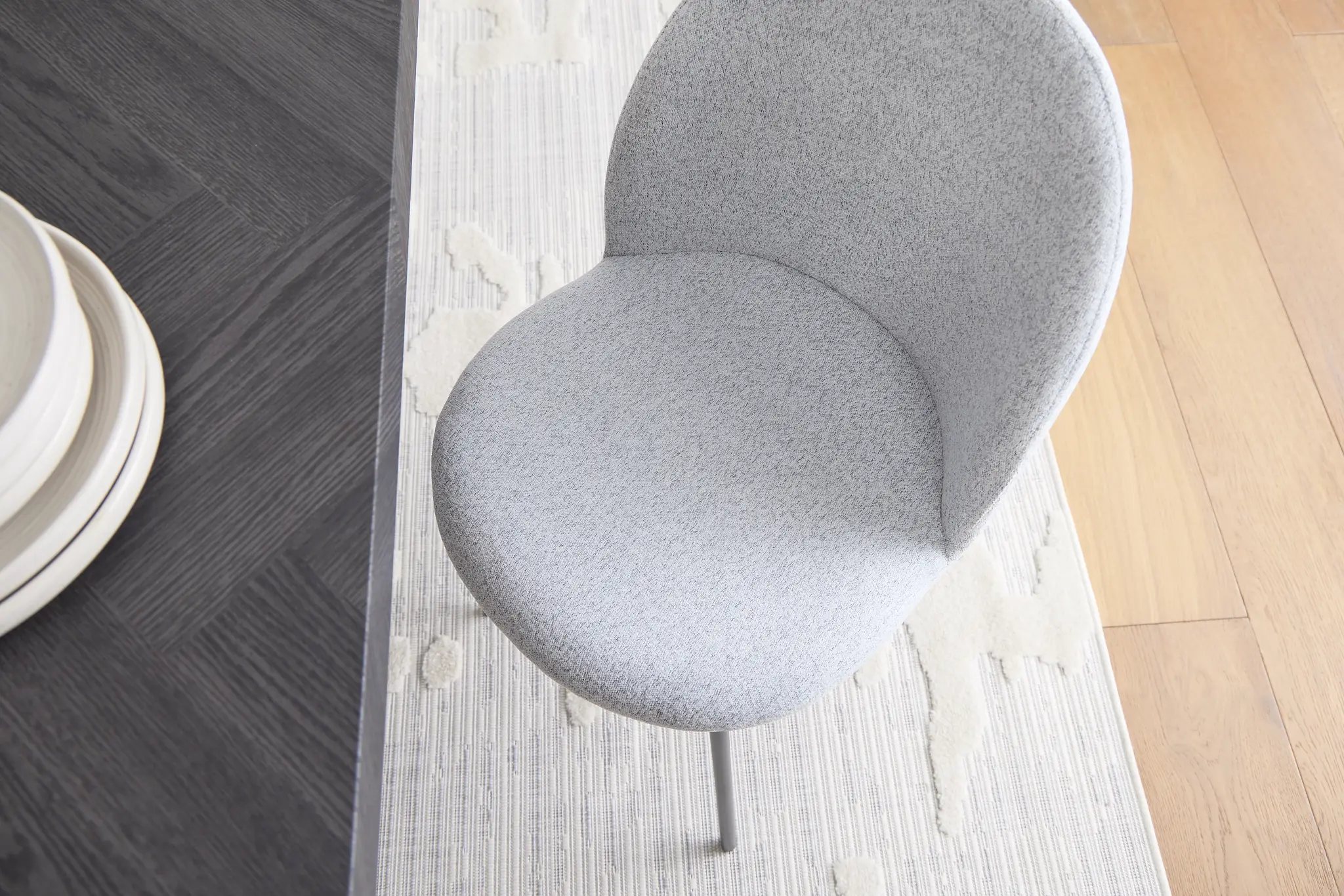 Brentwood Light Gray Upholstered Side Chair Brentwood Light Gray Upholstered Side Chair