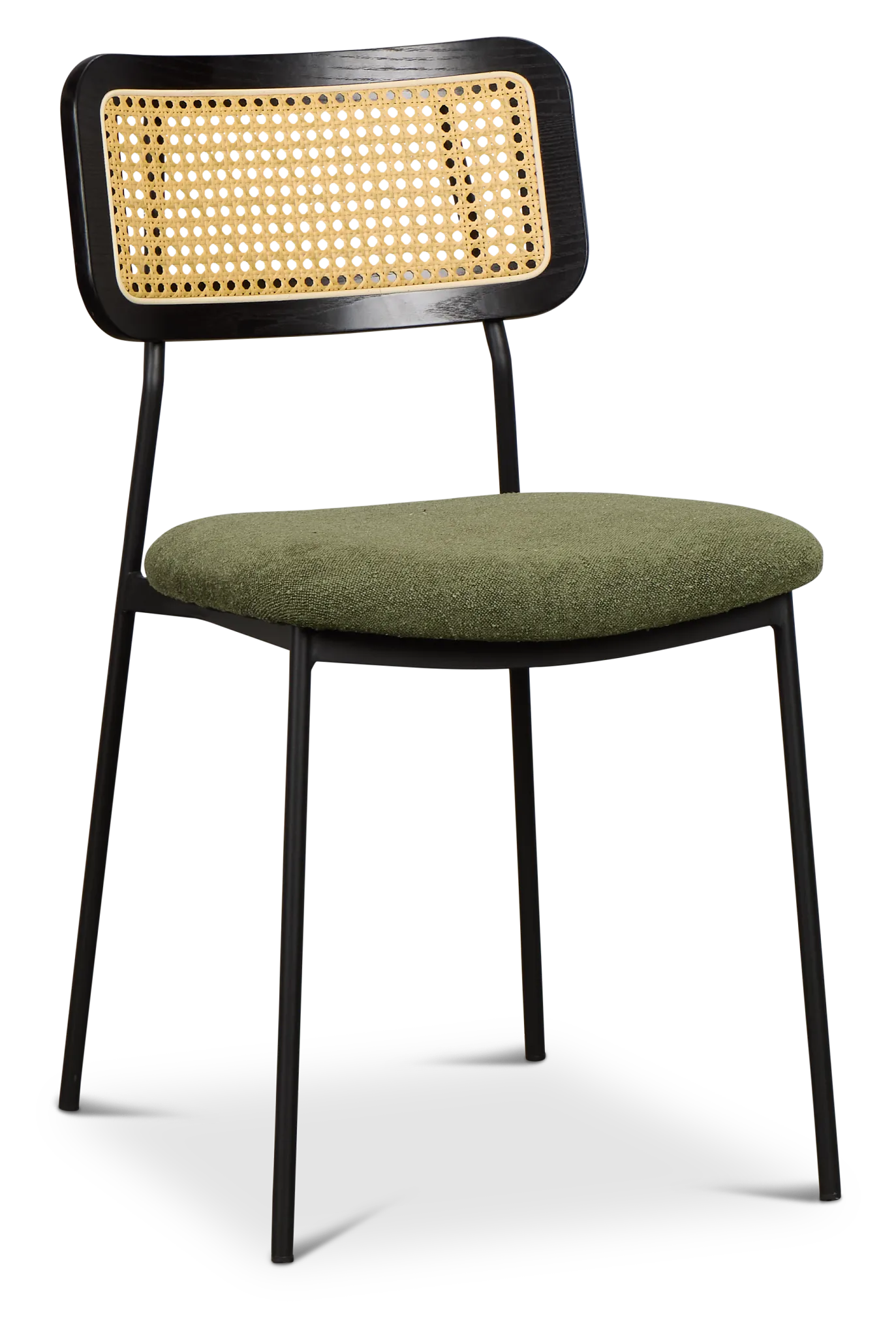 Lynden Green Woven Upholstered Side Chair