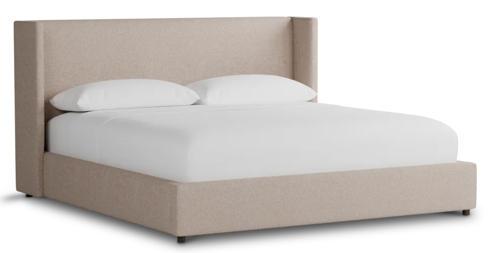 Captiva Elite Light Taupe 48" Upholstered Shelter Bed