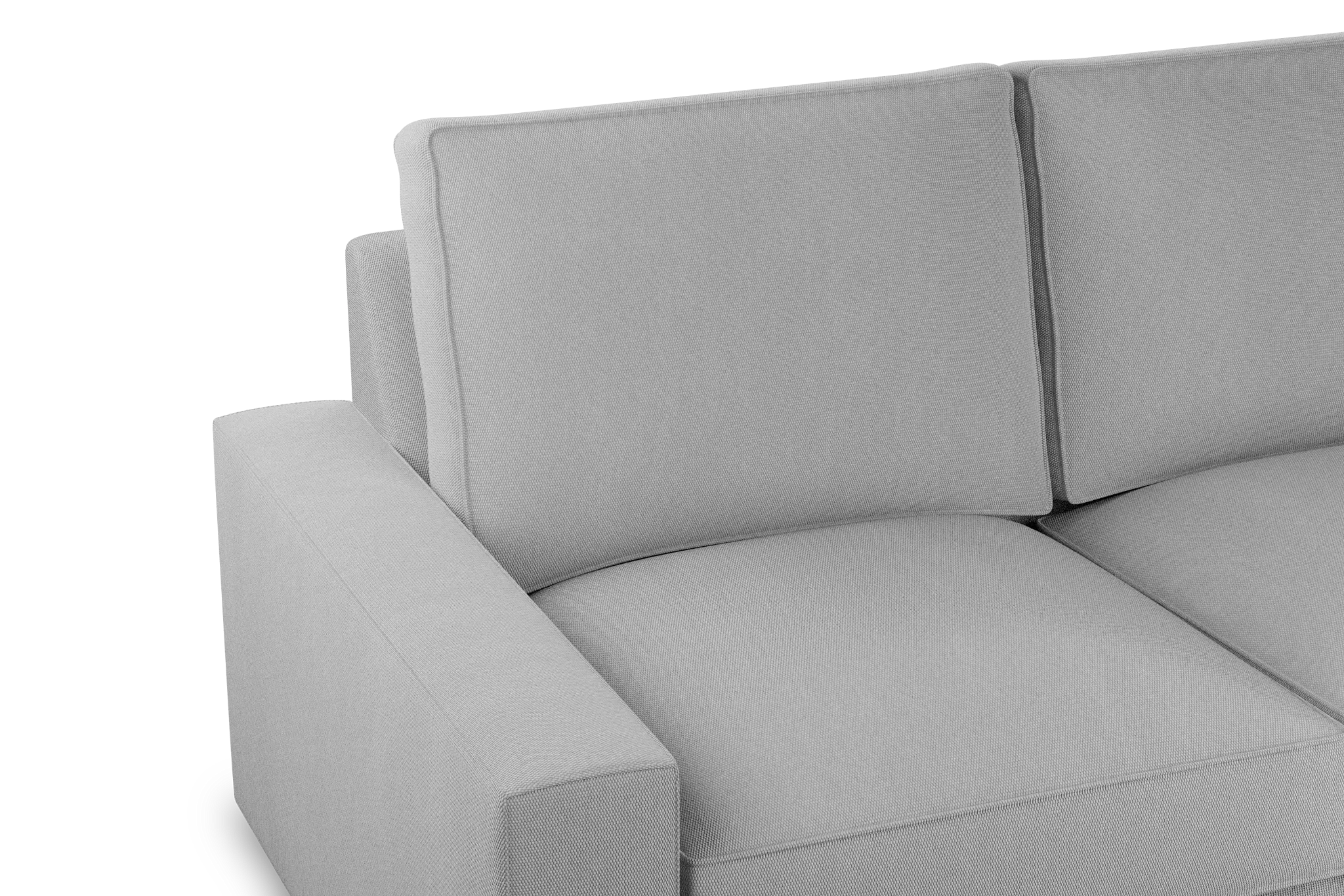 Edgewater Delray Light Gray Large Two-arm Sectional