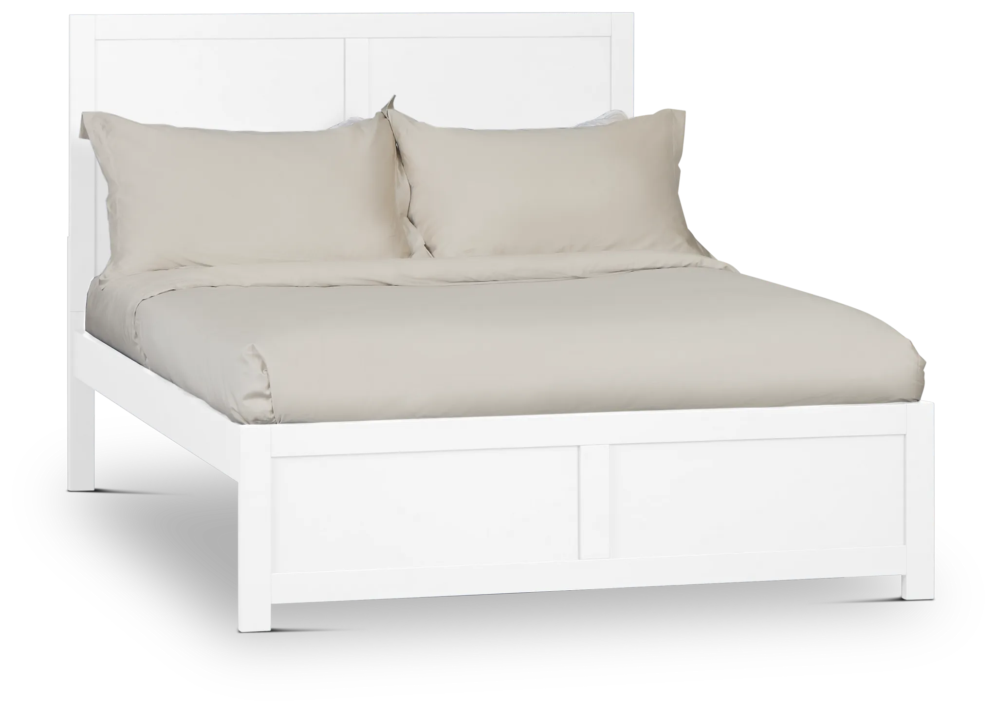 Charleston White Panel Bed