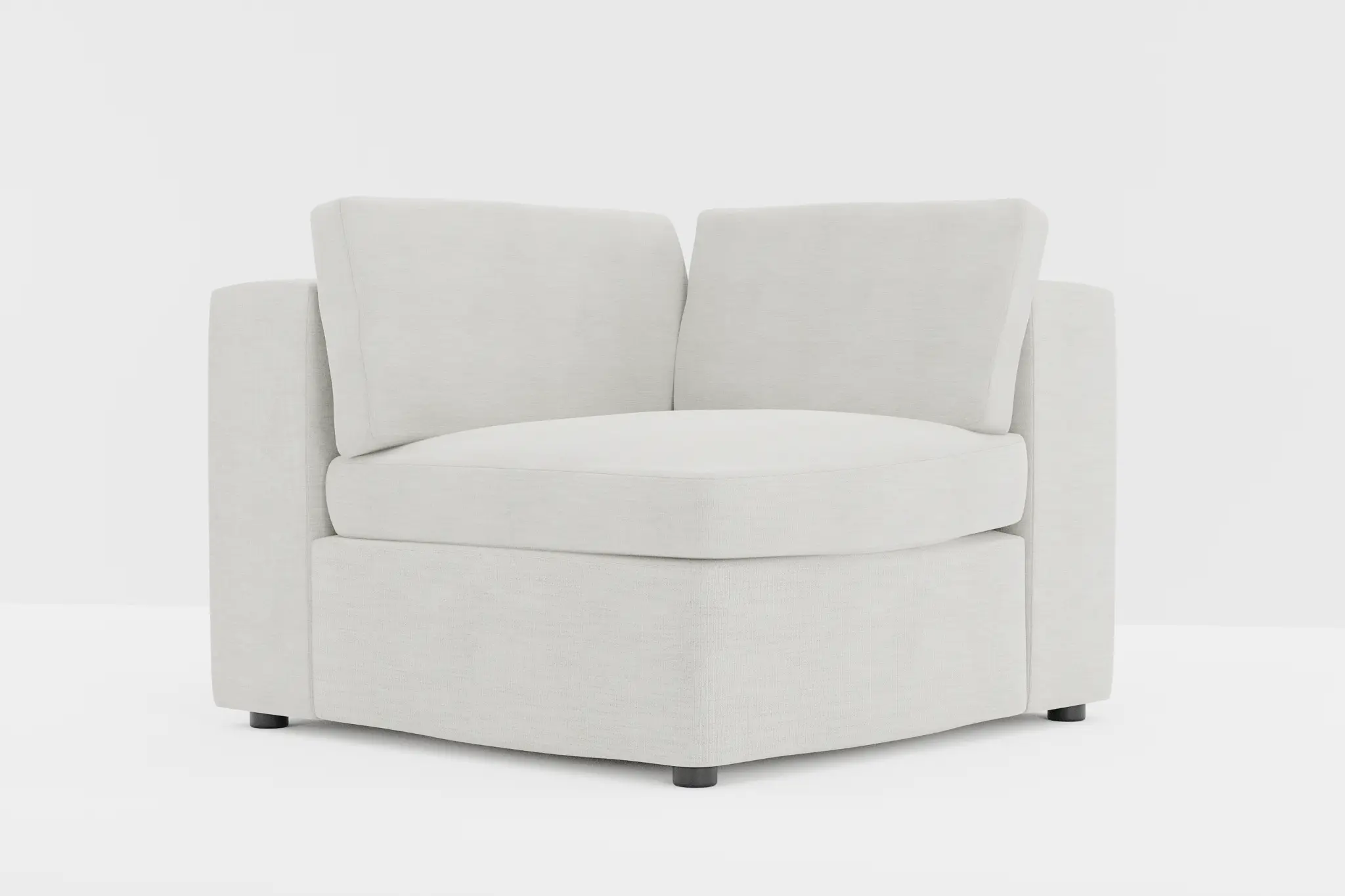 Destin Maguire Ivory Fabric Corner Chair Destin Maguire Ivory Fabric Corner Chair