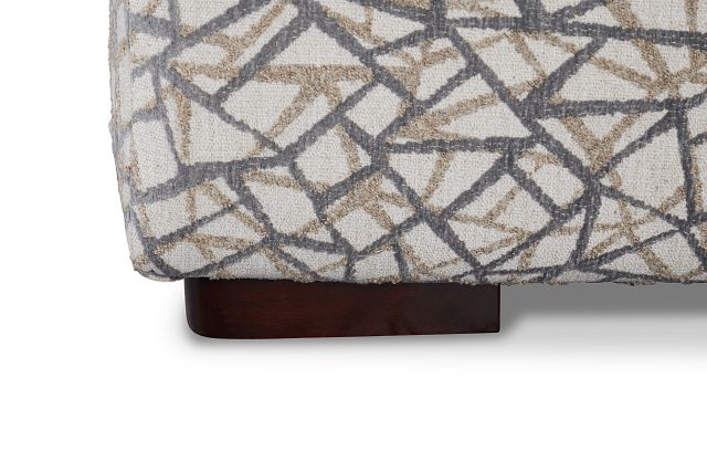 Webinar Gray Fabric Cocktail Ottoman