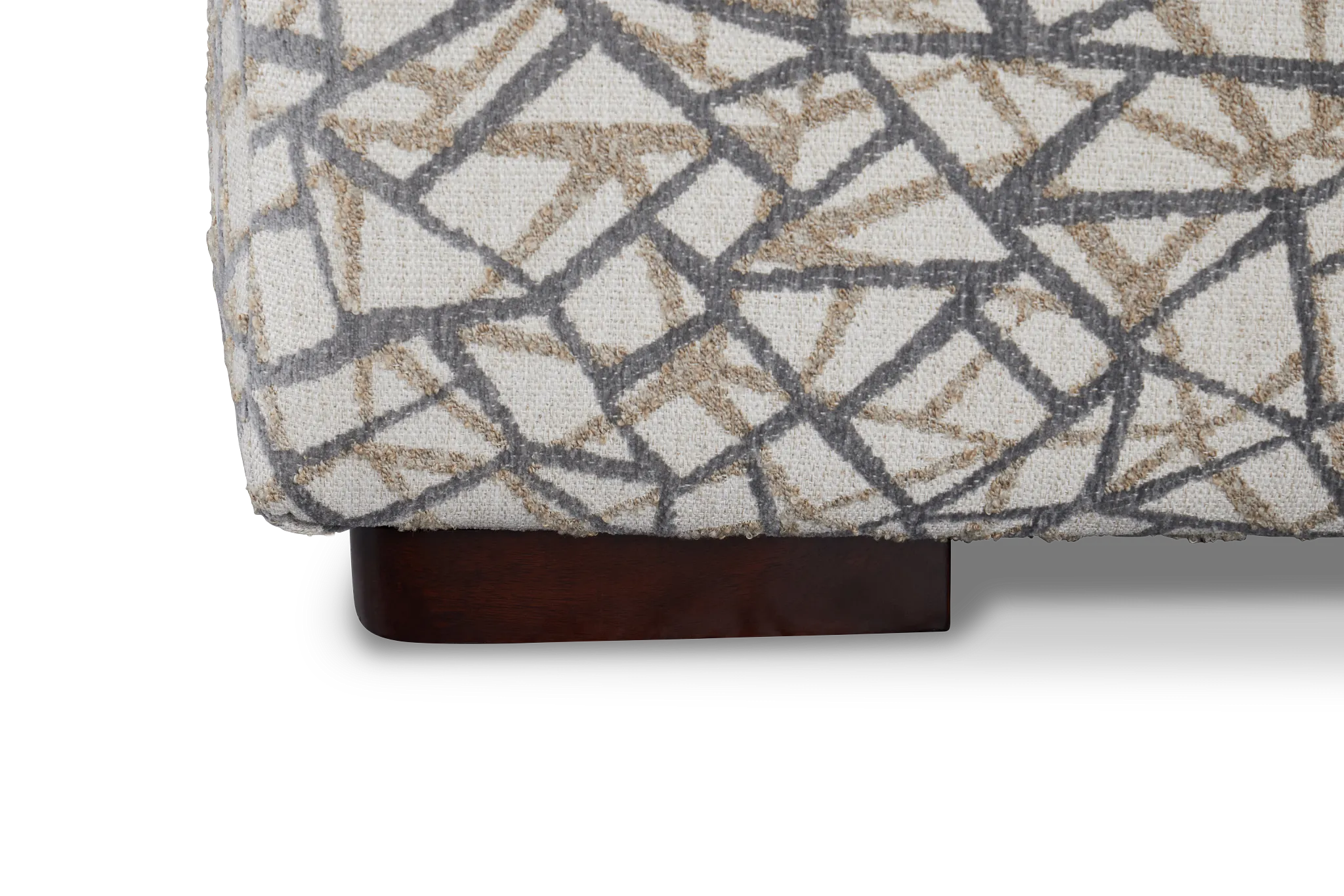 Webinar Gray Fabric Cocktail Ottoman