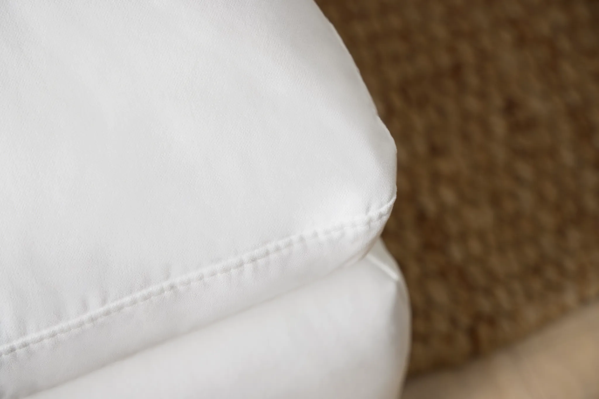 Nixon White Fabric 5pc Bumper Sectional