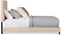 Flagler Beige Uph Panel Bed