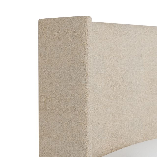 Captiva Sutton Beige 60" Upholstered Shelter Bed