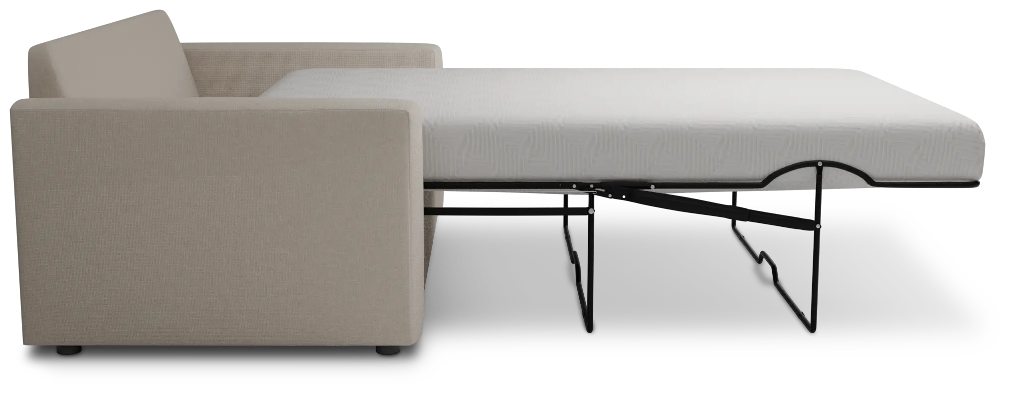 Siesta Suave Beige Fabric Memory Foam Sleeper Siesta Suave Beige Fabric Memory Foam Sleeper