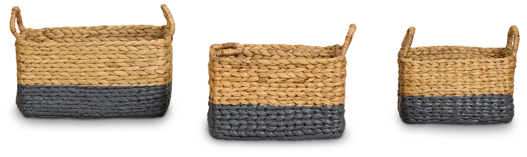 Bonnie Set Of 3 Brown Basket Bonnie Set Of 3 Brown Basket