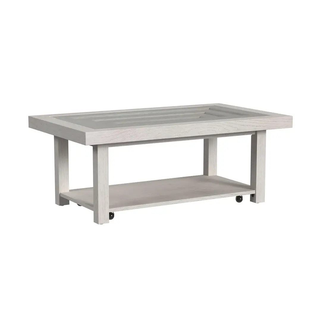 Sansa White Rectangular Coffee Table Sansa White Rectangular Coffee Table