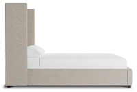 Captiva Gellar Brown 60" Upholstered Shelter Bed