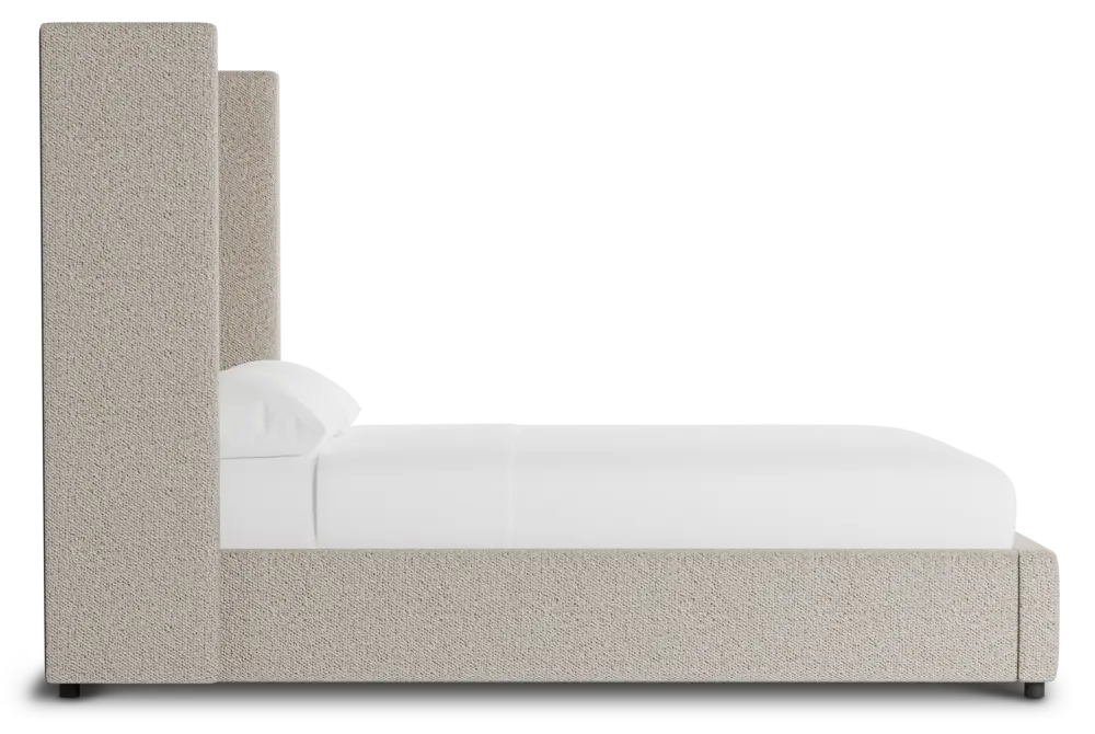 Captiva Gellar Brown 60" Upholstered Shelter Bed Captiva Gellar Brown 60" Upholstered Shelter Bed