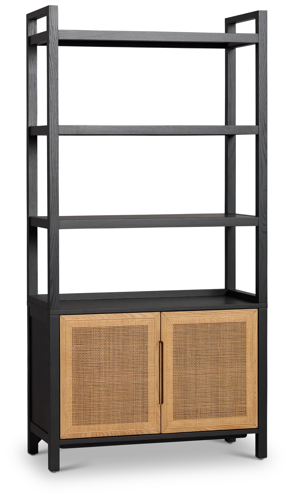 Pacific Black Woven Bookcase