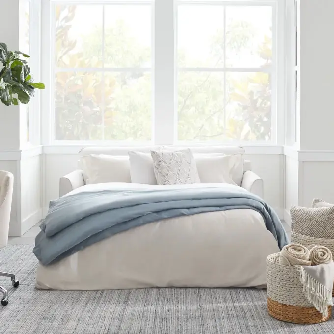 Light Taupe Small Memory Foam Sleeper