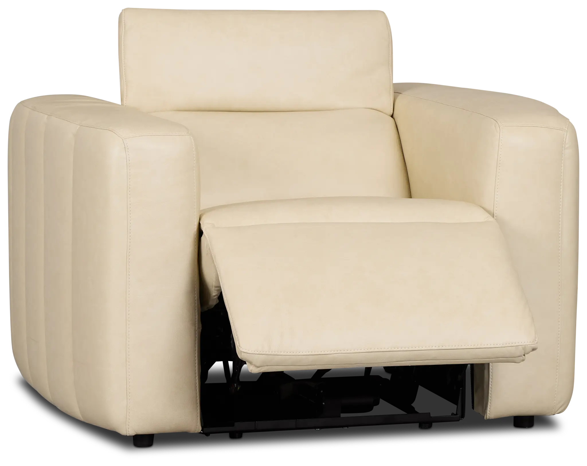 Jace Ivory Lthr/vinyl Power Recliner Jace Ivory Lthr/vinyl Power Recliner