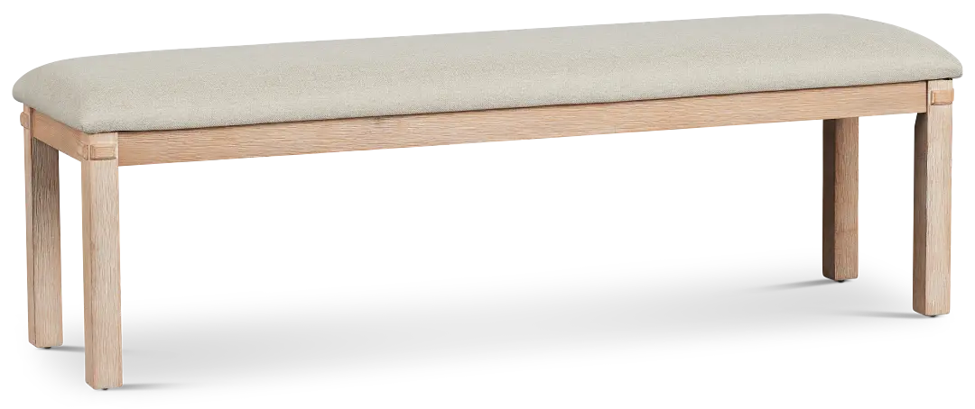 Park City Light Tone Upholstered Dining Bench Park City Light Tone Upholstered Dining Bench