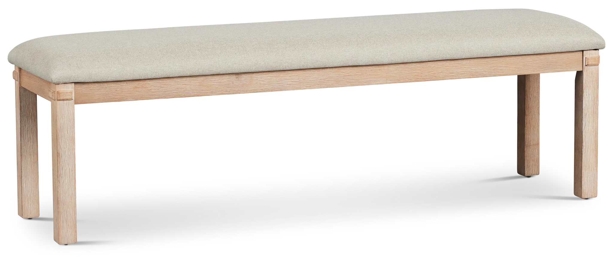 Park City Light Tone Upholstered Dining Bench