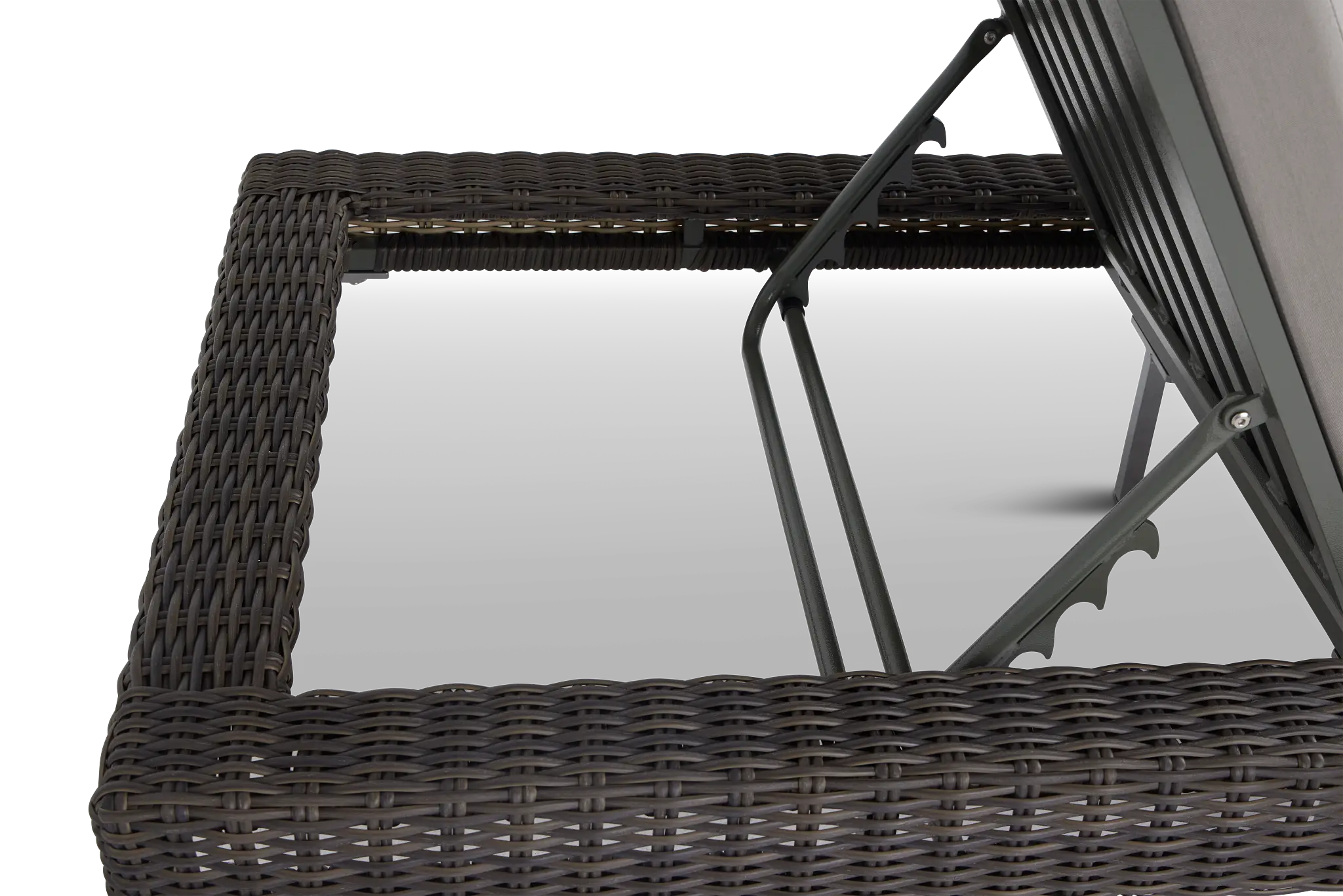 Tulum Gray Woven Cushioned Chaise Tulum Gray Woven Cushioned Chaise