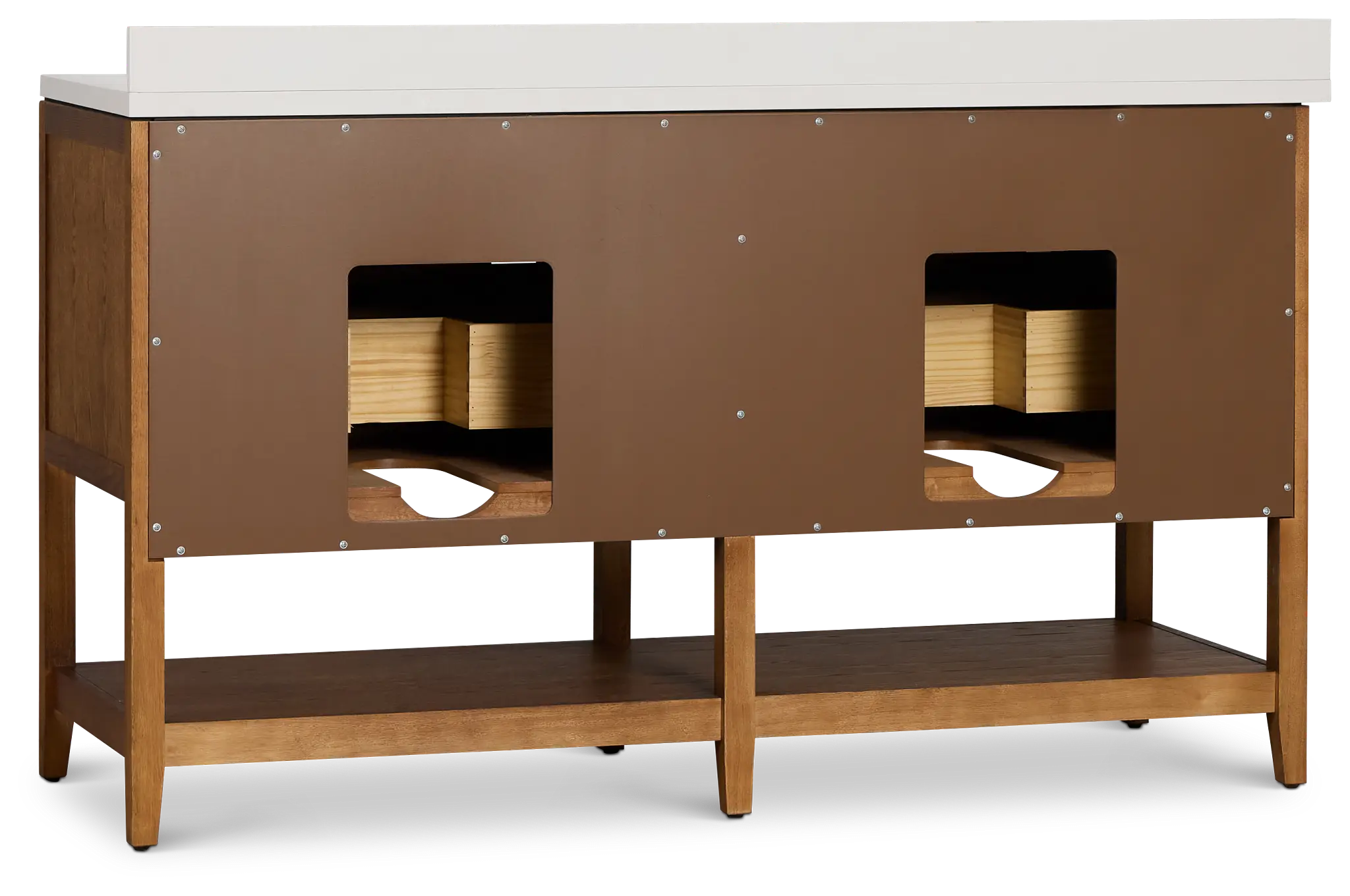 Alden Mid Tone 60" Double Bathroom Vanity Alden Mid Tone 60" Double Bathroom Vanity