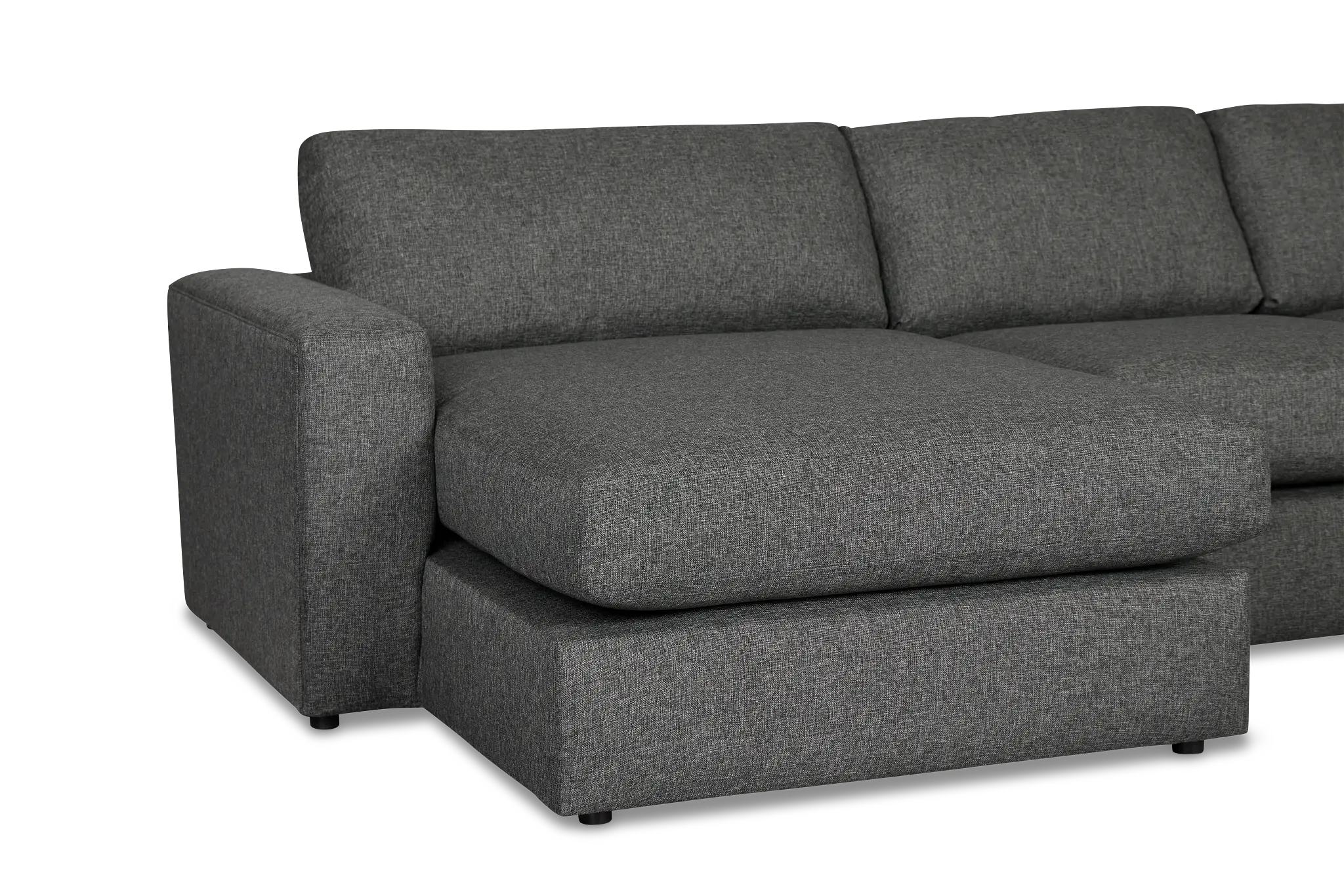 Brantley Dark Gray Fabric Left Chaise Sectional Brantley Dark Gray Fabric Left Chaise Sectional