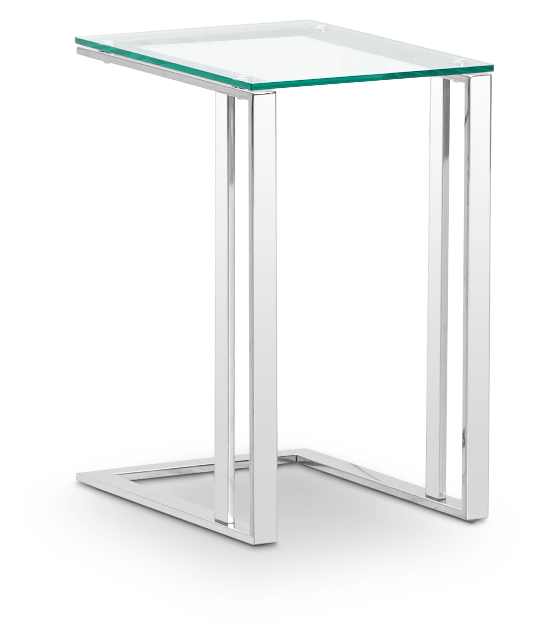 Arco Clear Glass Chairside Table