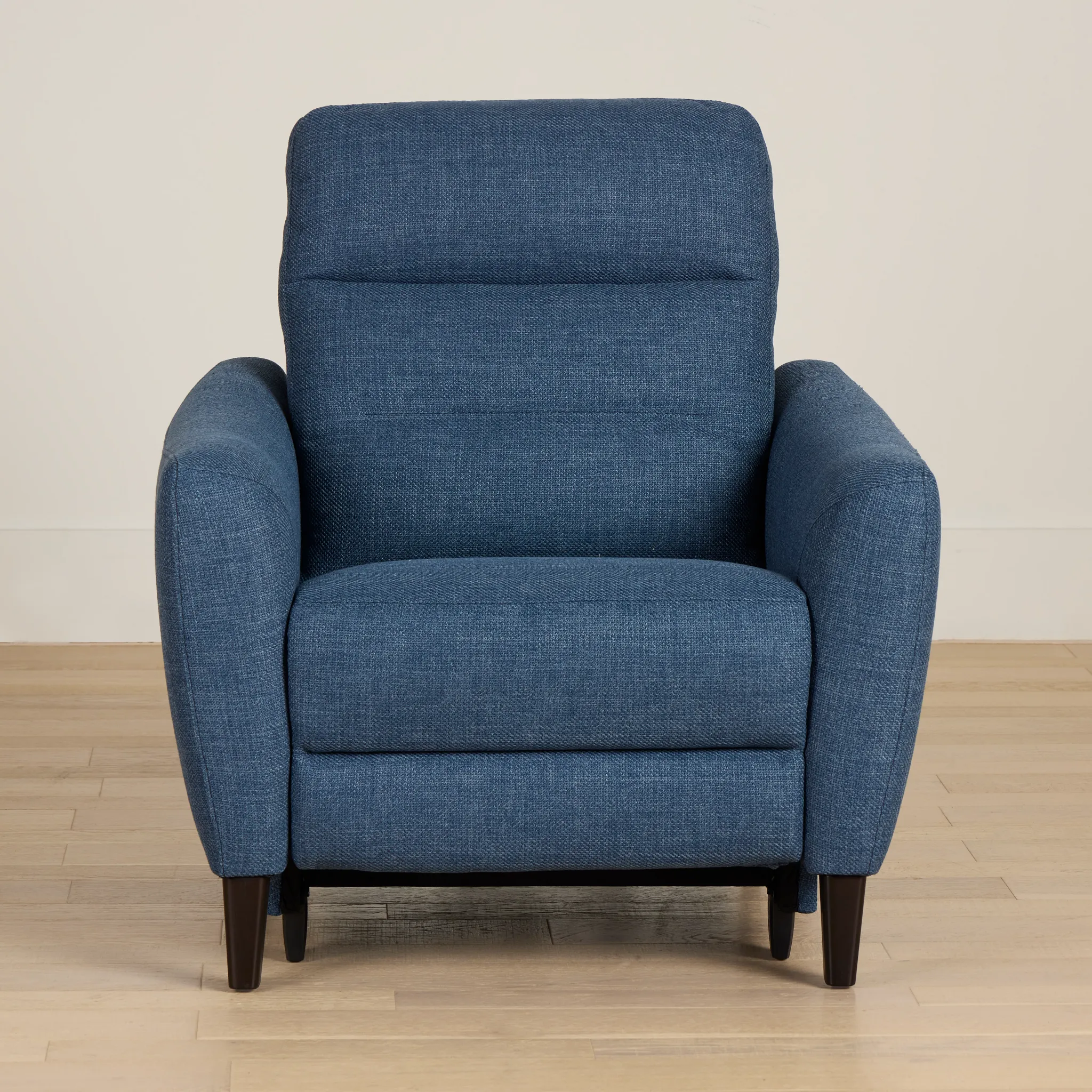 Keaton Blue Fabric Power Recliner With Power Headrest