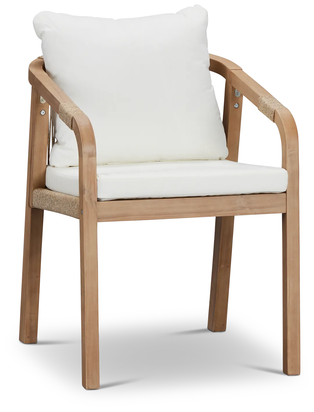 Laguna White Cushioned Arm Chair