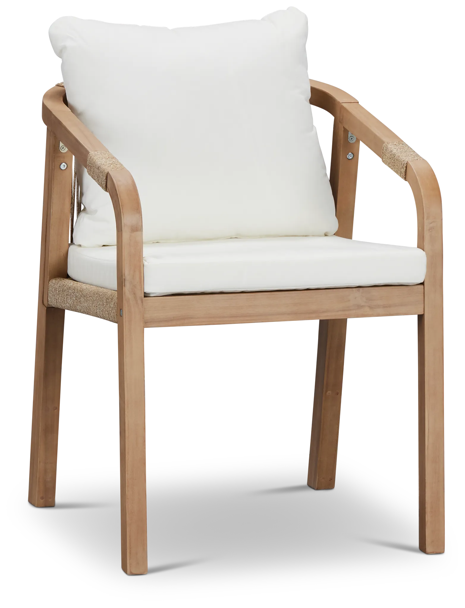 Laguna White Cushioned Arm Chair