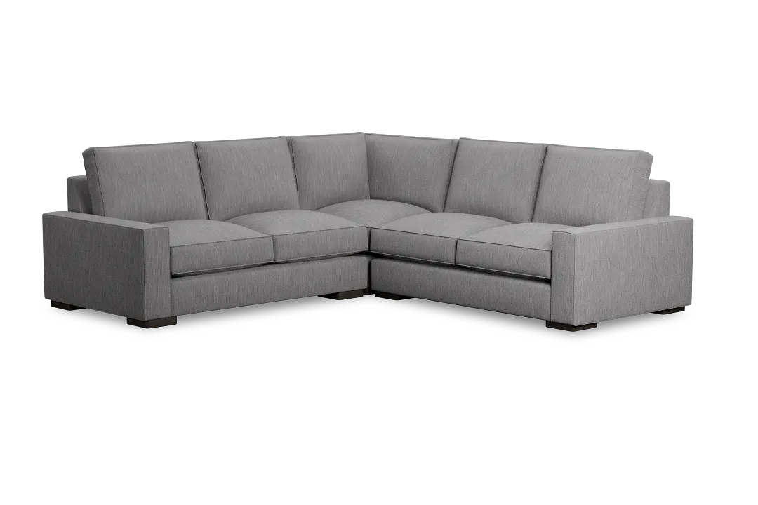 Edgewater Revenue Gray Small Two-arm Sectional