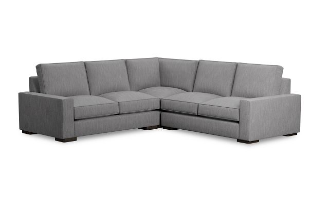 Edgewater Revenue Gray Small Two-arm Sectional