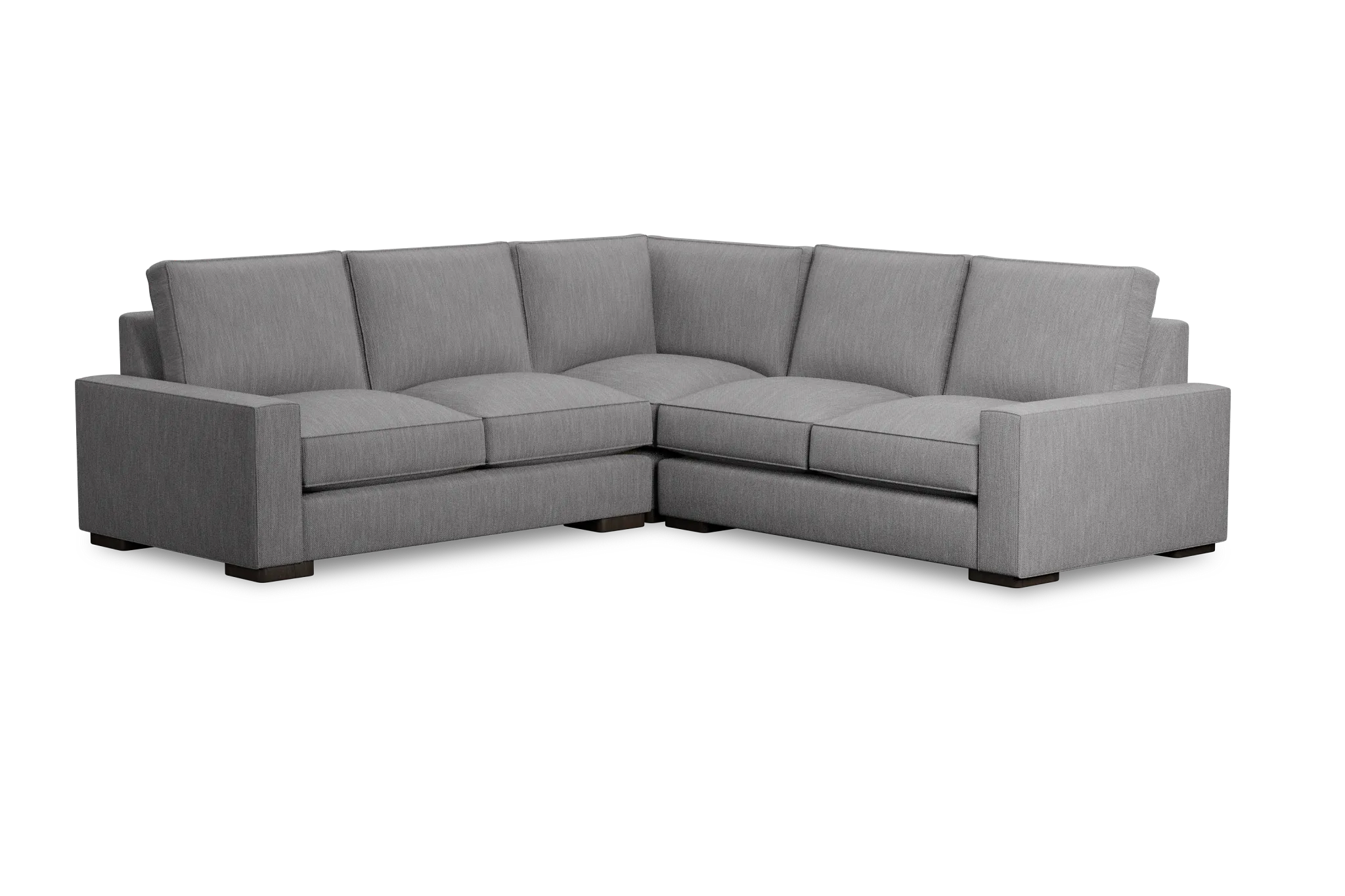 Edgewater Revenue Gray Small Two-arm Sectional