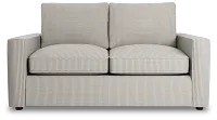 Siesta Lucy Light Beige Fabric Loveseat