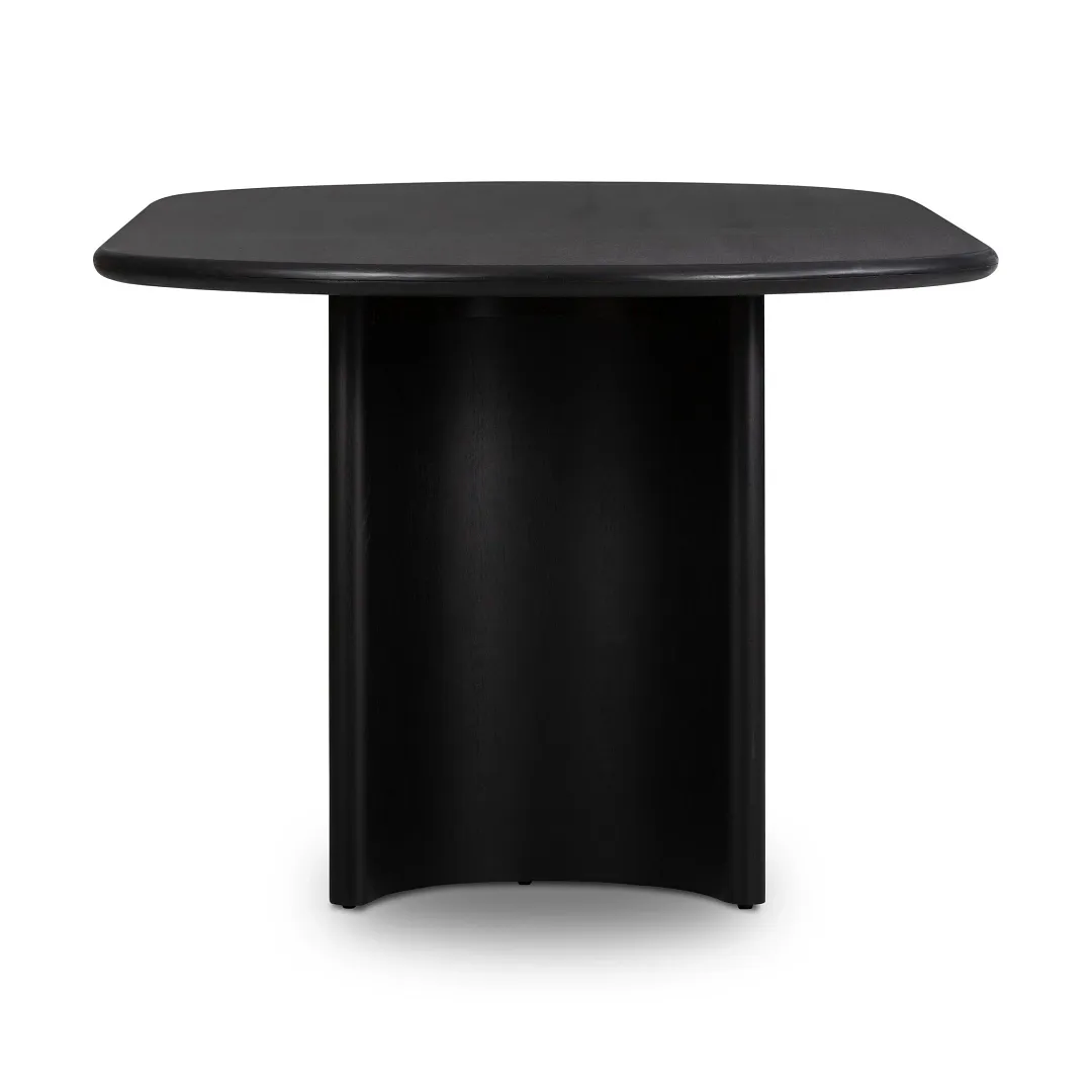 Paloa Black Oval Table