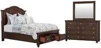 Savannah Dark Tone Mansion Storage Bedroom