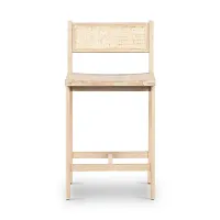 Four Hands Clarita Light Tone Wood 24" Barstool