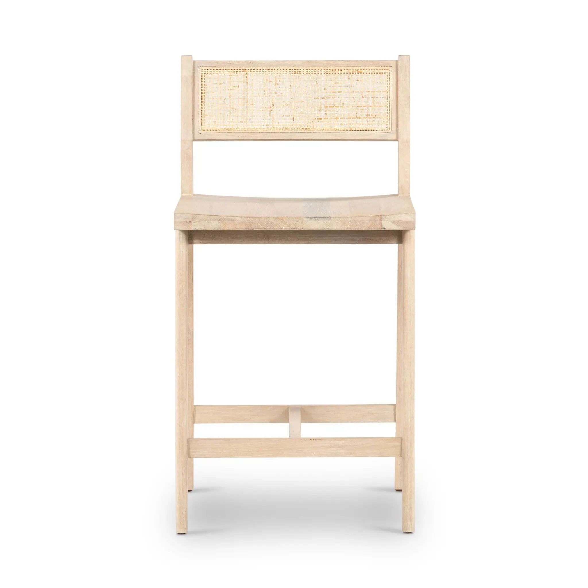 Four Hands Clarita Light Tone Wood 24" Barstool Four Hands Clarita Light Tone Wood 24" Barstool