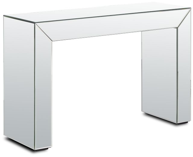 Christy Silver Mirrored Console Table