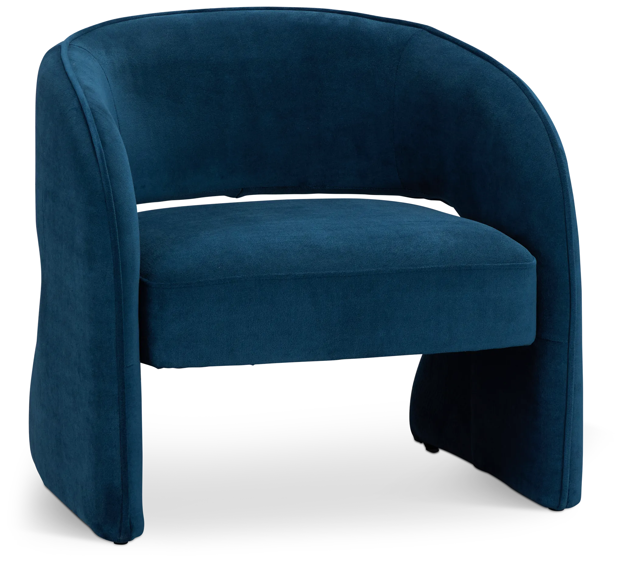 Noel Dark Blue Velvet Accent Chair