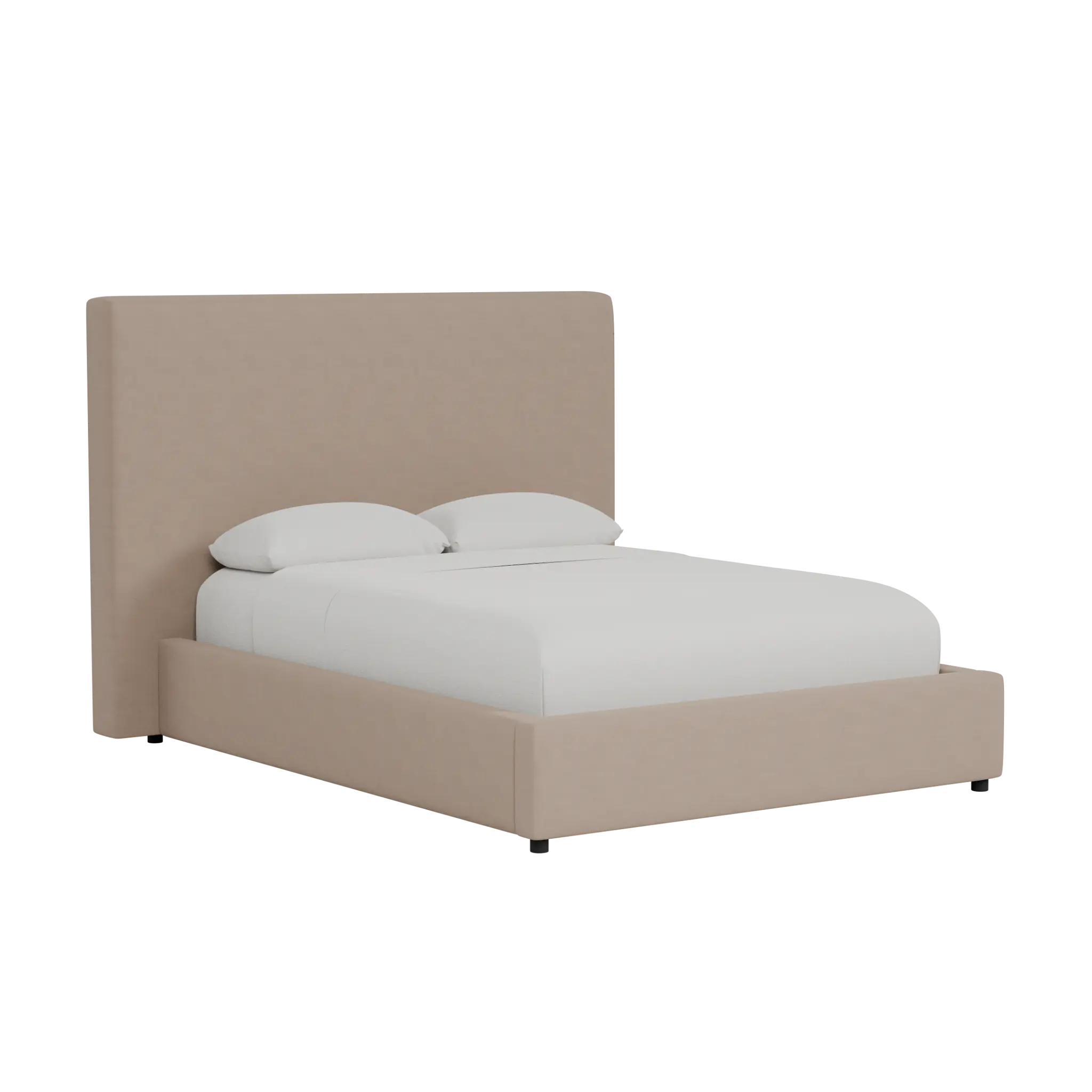 Grayton Joya Beige 54" Upholstered Platform Bed Grayton Joya Beige 54" Upholstered Platform Bed