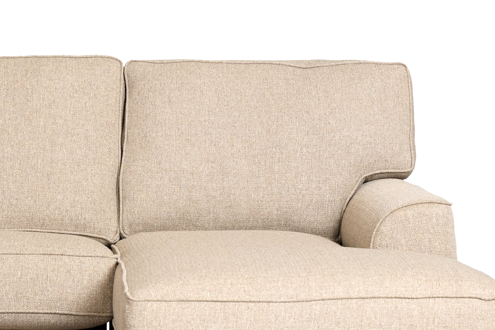 Sinclair Brown Fabric Large Right Chaise Sectional