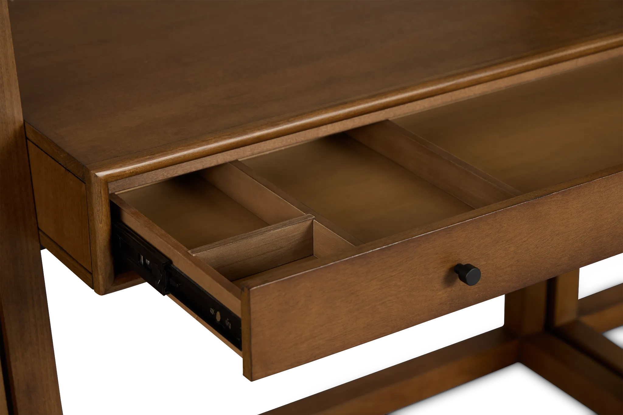 Rockford Light Tone Bookcase Wall Desk