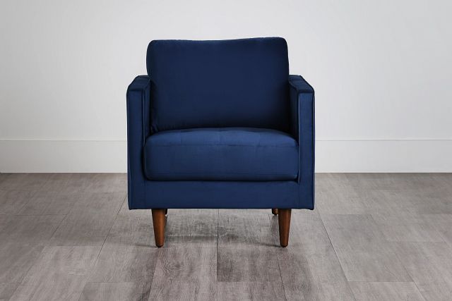Luna Dark Blue Velvet Chair (0)