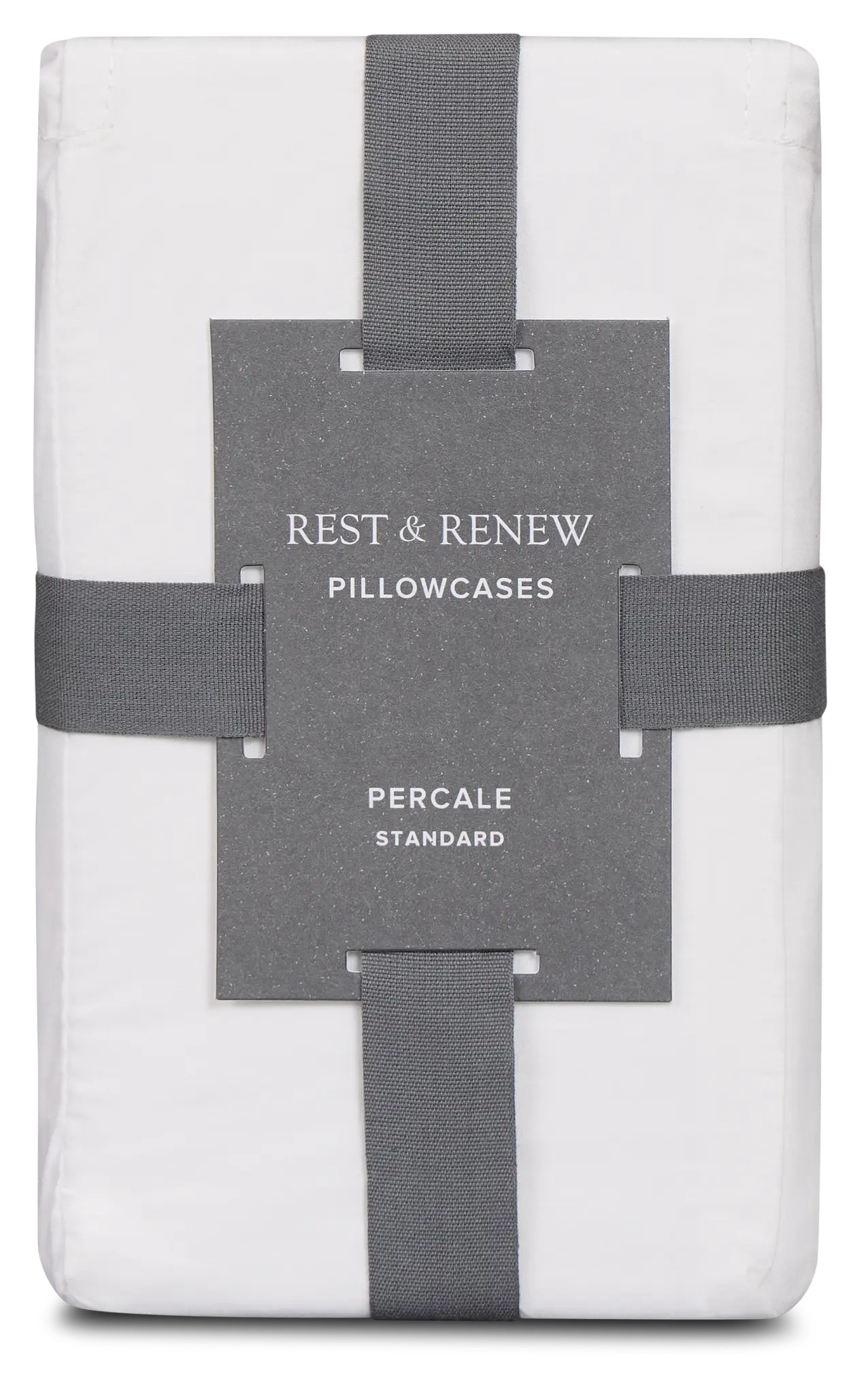 Rest & Renew Percale Cotton White 200 Thread Set Of 2 Pillowcases Rest & Renew Percale Cotton White 200 Thread Set Of 2 Pillowcases