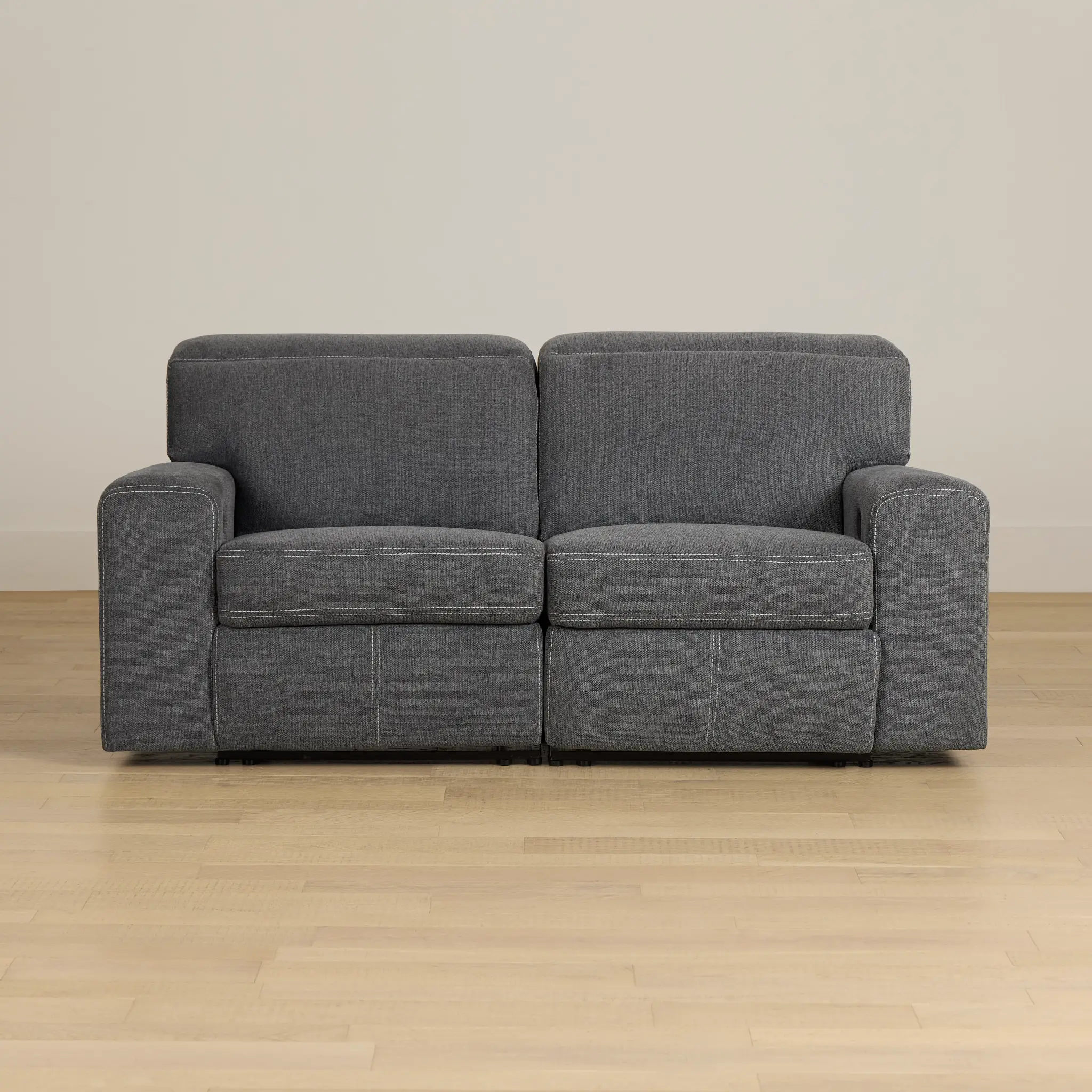 Callum Dark Gray Fabric Reclining Sofa Callum Dark Gray Fabric Reclining Sofa