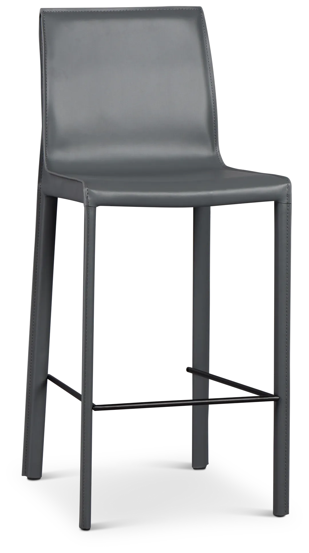 Lugo Gray 27" Upholstered Barstool