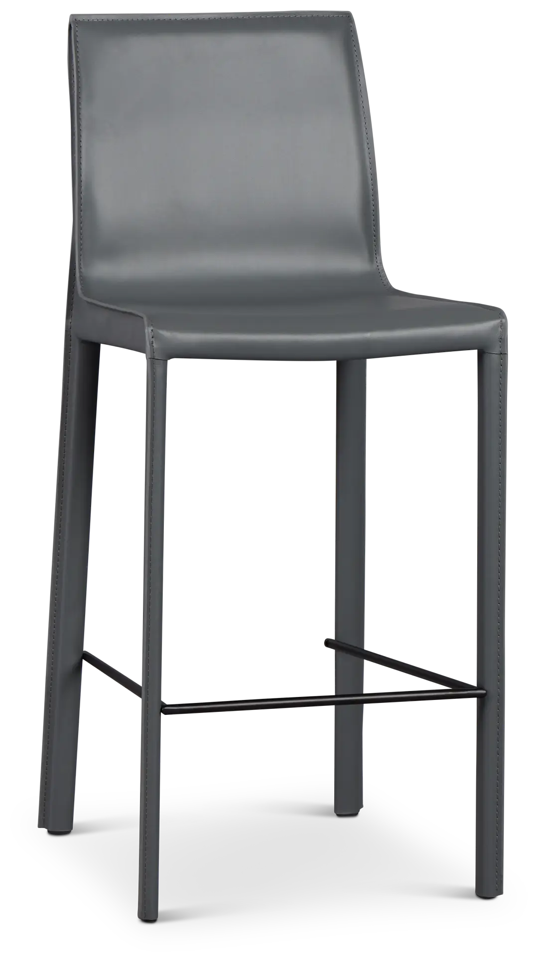 Lugo Gray 27" Upholstered Barstool Lugo Gray 27" Upholstered Barstool
