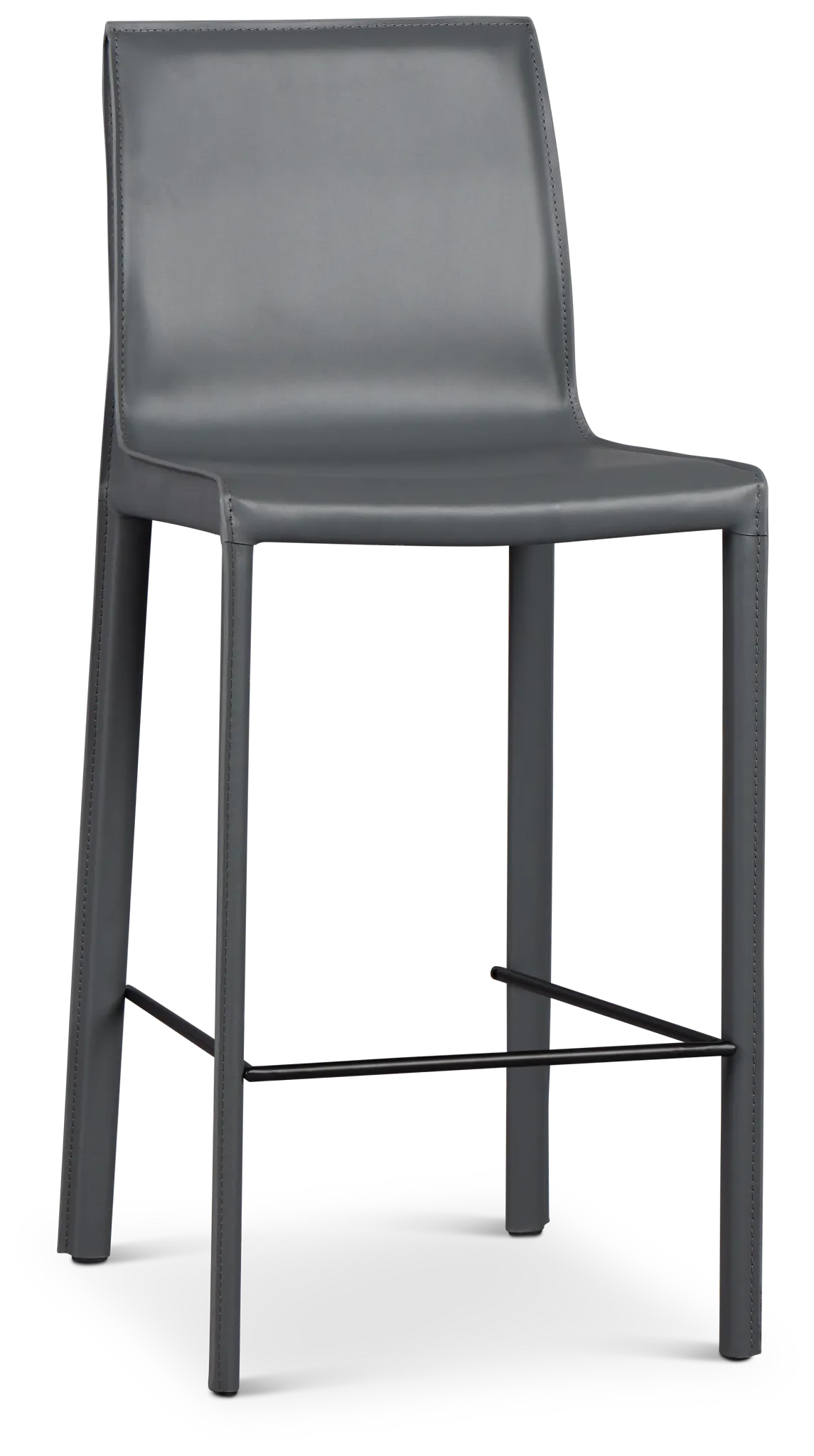 Lugo Gray 27" Upholstered Barstool