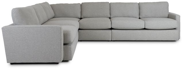 Noah Khaki Fabric Medium Two-arm Sectional